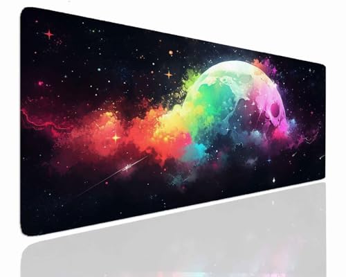 Gaming Mousepad XXL 80x30x0.4cm Mauspad XXL Gaming Groß Mouse Pad Desk Mat VernäHte Kanten Schreibtischunterlage Picture Tischunterlage Large Schreibtisch Unterlegmatte Anti-Rutsch Mousepads J-791 von Jdozfo