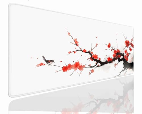 Gaming Mousepad XXL 80x40x0.4cm Mauspad XXL Gaming Groß Mouse Pad Desk Mat VernäHte Kanten Schreibtischunterlage Design Tischunterlage Large Size Schreibtisch Unterlegmatte Anti-Rutsch Mousepads J-312 von Jdozfo