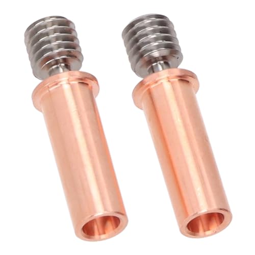 2PCS Bimetallic Heat Break für Kobra 2 Pro 3D-Drucker, Verschleiß Festigkeit, Schnelle Wärme Ableitung, M6x26mm, Ti-Legierung und Kupfer, 450 ° C-500 ° C, von Jectse