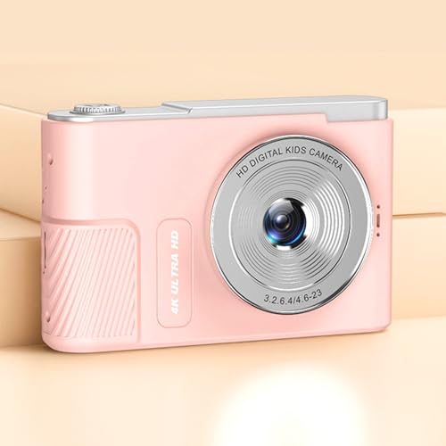 Digitalkamera, 48 MP 4K-Vlogging-Kamera mit 2,4-Zoll-Bildschirm, 16-facher Digitalzoom, Tragbare YouTube-Kompakt-Point-Shoot-Kamera für Kinder, Studenten, Vlog (PINK) von Jectse