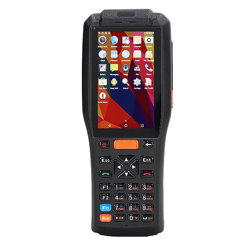 Jectse 4-Zoll-Touchscreen-Thermodruckerscanner,6.0, IP67, Schnellladung, Breite Anwendung, 9-V-Aufladung, IPS-Display (EU-Stecker 100-240 V) von Jectse