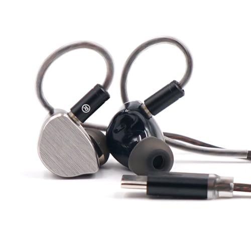 Jectse In-Ear-Kopfhörer mit Kabel, IEM-Ohrhörer mit Abnehmbarem Kabel, 12 Mm Dynamischer Treiber, PET-Membran-EQ-IEM-Kopfhörer, 0,78 Mm 2-Pin-HiFi-Kopfhörer mit Geräuschisolierung (BQ10 von Jectse