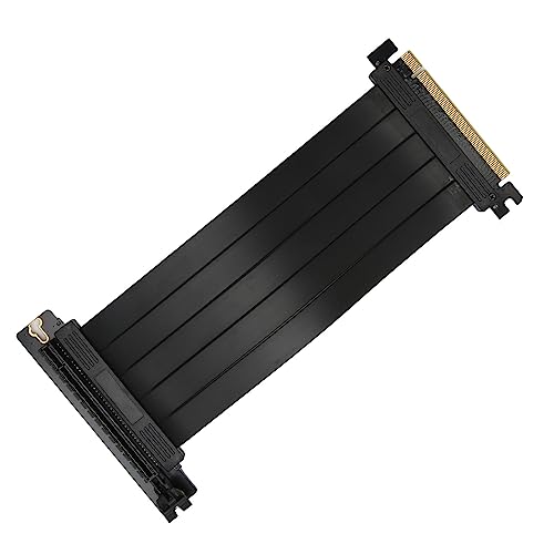 Jectse PCIE 3.0 16x Slot Riser-Kabel, Interferenzverhinderung 90-Grad-Riser-Verlängerungskabel, 32 GB Hochgeschwindigkeits-GPU-Erweiterungskarte, für GTX1080, GTX1080Ti, RTX2060, von Jectse