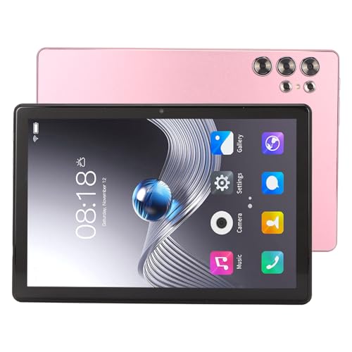 Jectse S23PRO 10,1-Zoll-Tablet, für Android 13-Tablet-PC, 4G LTE-Tablet, 12 GB, 256 GB ROM Erweiterbar, 8 Kerne, 12 + 24 MP Dual-, 7000-mAh-Akku, Touchscreen-Tablet mit (PINK) von Jectse