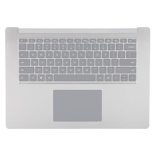 Obere Abdeckung der Laptop-Handballenauflage für Laptop 3/4/5 1873 15-Zoll-Modell, Nahtlose Integration QWERTY-Tastaturlayout, Tastatur-Touchpad-Montageteil (Silver) von Jectse