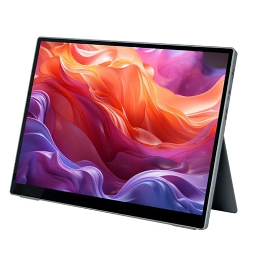 Tragbarer Touchscreen-, 10,5 Zoll Full HD 1920 X 1280 IPS-Augenpflegemonitor mit Eingebauten Zwei Lautsprechern, Externer 16:9-HDMI-Typ-C- für Laptops, Telefone, TV-Boxen, von Jectse