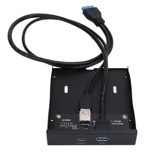 USB 3.0-Frontplatten-Hub, Typ-C-Frontplatten-Diskettenschacht, Einfache Installation, 5 Gbit/s für Computer von Jectse