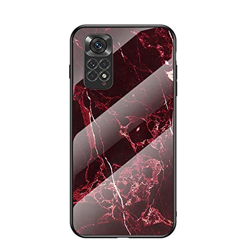 NEINEI Hülle für Xiaomi Redmi Note 11/11S,Ultradünne Mode Marmor Textur Muster Design Handyhülle,PC/TPU Silikon Bumper Stoßfeste Kratzfeste Schutzhülle Cover Case-6 von Jeelar