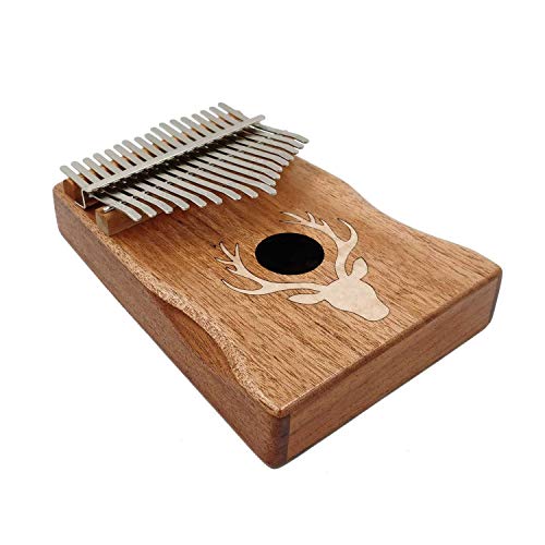 Jeenuuder Kalimba 17 Daumenklavier Finger Klavier Afrikanisches Musikinstrument tragbar für Kinder Erwachsene Anfänger Profi von Jeenuuder