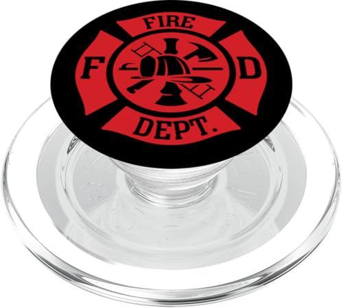 Feuerwehrmann Feuerwehr Abzeichen PopSockets PopGrip für MagSafe von Jeff Hobrath