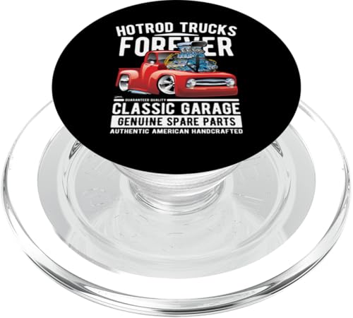 Hotrod Trucks Forever Cartoon-Design im klassischen Lkw-Design PopSockets PopGrip für MagSafe von Jeff Hobrath