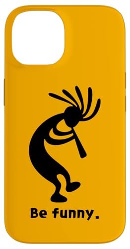 Hülle für iPhone 14 Be Funny Dancing Kokopelli Design im Südwesten der USA von Jeff Hobrath