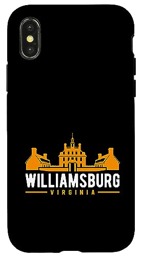 Hülle für iPhone X/XS Koloniales Williamsburg-Virginia-Design von Jeff Hobrath