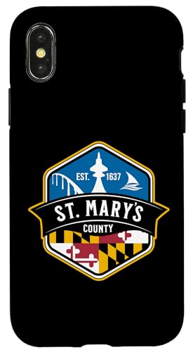 Hülle für iPhone X/XS St. Mary's County im Süden von Maryland im Osten 1637 von Jeff Hobrath