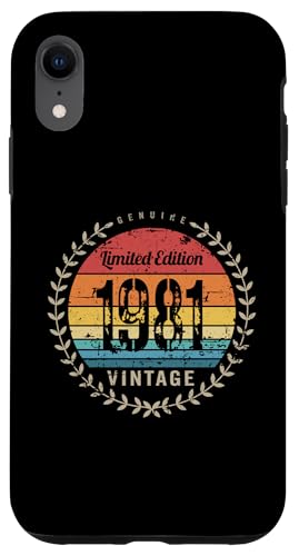 Hülle für iPhone XR Echte limitierte Auflage 1981 Vintage-Geburtstagsdesign von Jeff Hobrath