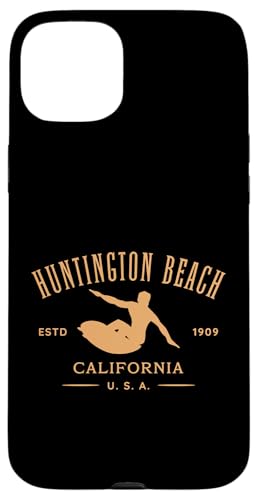 Huntington Beach California Surfdesign Hülle für iPhone 15 Plus von Jeff Hobrath