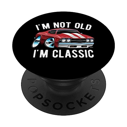 I'm Not Old I'm Classic Funny Muscle Cartoon Design PopSockets Klebender PopGrip von Jeff Hobrath