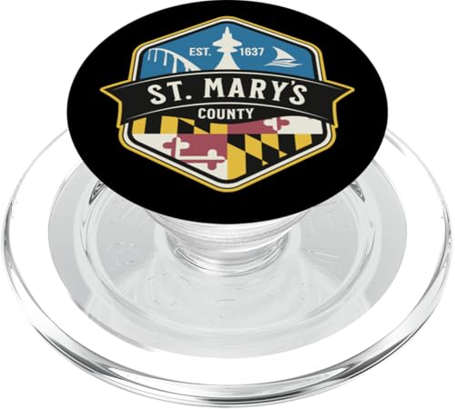 St. Mary's County im Süden von Maryland Est 1637 im Vintage-Stil PopSockets PopGrip für MagSafe St. Mary's County im Süden von Maryland Est 1637 im Vintage-Stil PopSockets PopGrip für MagSafe von Jeff Hobrath