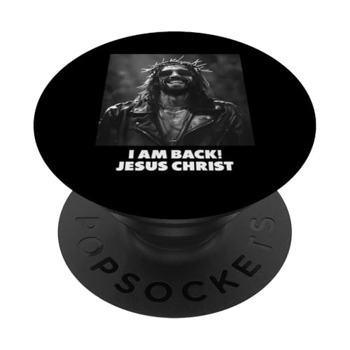 Rockstar Jesus Christ, Christentum, Christus, Jesus PopSockets Klebender PopGrip von Jesus Christ is back