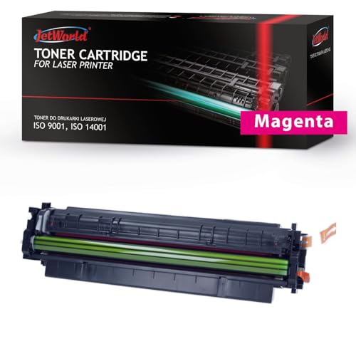 JetWorld Premium Toner Kompatibel für HP 410A Laserjet Pro M452, M477, M377 CF410A Magenta 2300 Seiten je Tonerkartusch, als Ersatz zu HP 410A Hochwertiger Druck, Farbe:Magenta von JetWorld