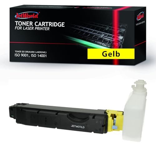 JetWorld Toner Ersatz Utax PK5013Y 1T02NTAUT0 Gelb für PC4070DN, Triumph-Adler PC4070DN 12000 Seiten je Tonerkartusche Hochwertiger Druck von JetWorld