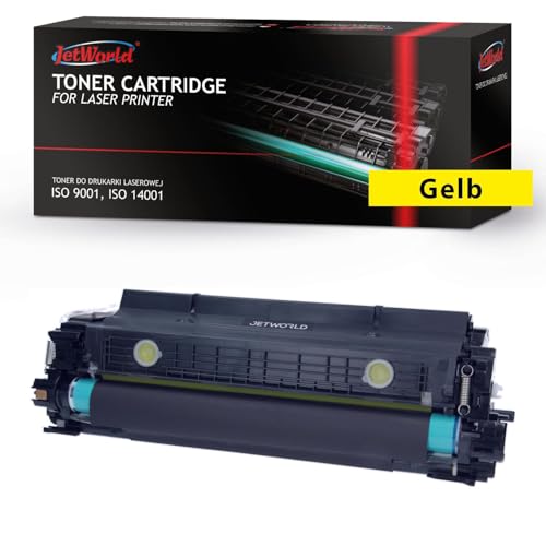 JetWorld Toner Kompatibel für HP 657X MFP M681dh, M681f, M681z, M682z, MFP M681dh, M681f, M681xh Gelb 23000 Seiten je Tonerkartusche, als Ersatz zu CF472X, Hochwertiger Druck von JetWorld