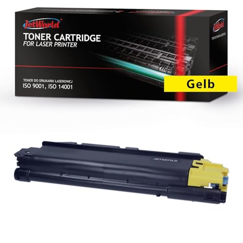 JetWorld Toner Kompatibel für UTAX PC3062 PC3062DN, PC3062i MFP, PC3066i MFP, Triumph-Adler P-C3062DN, P-C3062i MFP Gelb 6000 Seiten je Tonerkartusche, als Ersatz zu PK-5017Y (1T02TVAUT0, 1T02TVATA0) von JetWorld