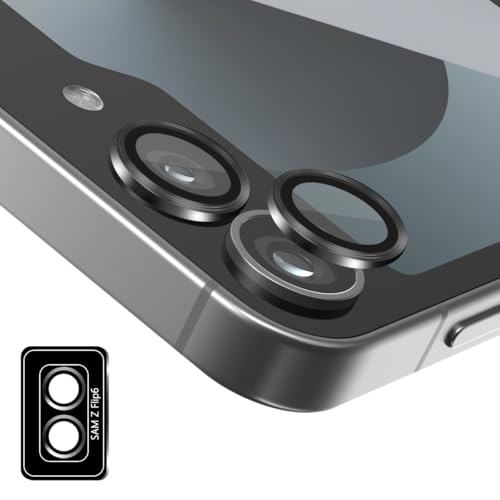 Jewloofa Kameraschutz für Samsung Galaxy Z Flip 6 Kameraschutz glas, Anti-Kratz, Metall kameraschutz für Galaxy Z Flip 6 - Schwarz Jewloofa Kameraschutz für Samsung Galaxy Z Flip 6 Kameraschutz glas, Anti-Kratz, Metall kameraschutz für Galaxy Z Flip 6 - Schwarz von Jewloofa