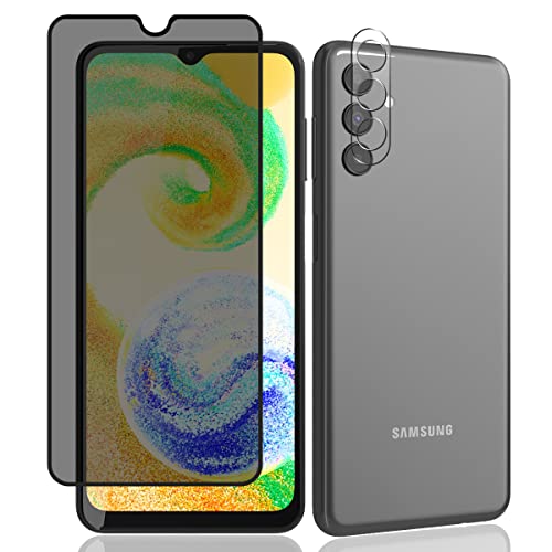 Jewloofa Schutzfolie für Samsung Galaxy A04s Privacy Panzer Schutz Glas, 1 Stück Anti Spähen Privatsphäre Sichtschutzfolie und 1 Stück Kameraschutz, 9H/Blasenfrei, Anti-Spy Panzerfolie für Galaxy A04s Jewloofa Schutzfolie für Samsung Galaxy A04s Privacy Panzer Schutz Glas, 1 Stück Anti Spähen Privatsphäre Sichtschutzfolie und 1 Stück Kameraschutz, 9H/Blasenfrei, Anti-Spy Panzerfolie für Galaxy A04s von Jewloofa