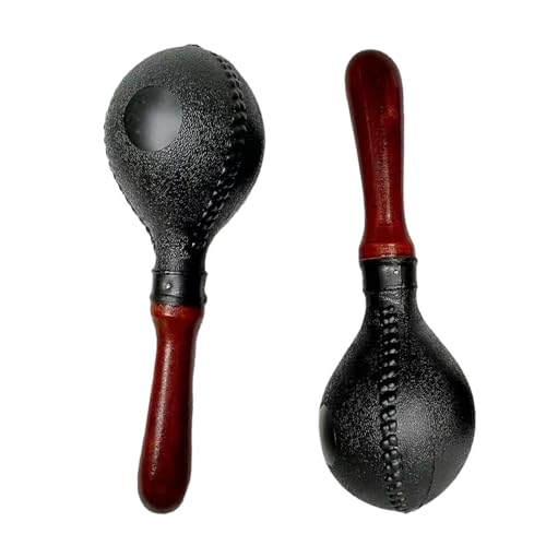 Jextou Maracas-Musikinstrument, Shaker-Musikinstrumente | Kleine Rumba-Shaker-Tamburine | Schlaginstrument mit klarem Klang, Rasseln und Sandhammer für Karnevalspartys von Jextou