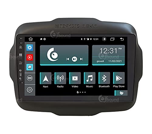 Personalisiertes Autoradio für Jeep Renegade Android GPS Bluetooth WiFi USB DAB+ Touchscreen 9" 8core Carplay AndroidAuto von Jf Sound car audio system