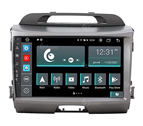 Personalisiertes Autoradio für Kia Sportage mit Kamera, GPS und Infinity-Verstärker als Standard Android GPS Bluetooth WiFi USB DAB+ Touchscreen 9" 8core Carplay AndroidAuto von Jf Sound car audio system