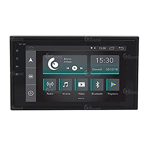 Universal Autoradio Slim 2DIN Android GPS Bluetooth WiFi Dab USB Full HD Touchscreen Display 6.2" Easyconnect von Jf Sound car audio system