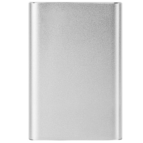 Jgzzmxuq 2,5 Externe Mobile Festplatte High Speed USB 3.0 1 TB Speicher Tragbare Festplatte für Laptop-Desktop-PC Silber von Jgzzmxuq