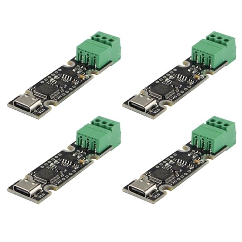 Jialouboo 4 x 3D-Drucker-UCAN-Board basierend auf STM32F072 USB-auf-CAN-Adapter, unterstützt mit Kabel-/CandleLight-/Klipper Firmware von Jialouboo