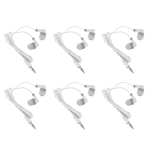 Jialouboo In-Ear-Stereo-Ohrhörer für Handy, MP4, MP3, 3,5 mm, 6 Stück von Jialouboo