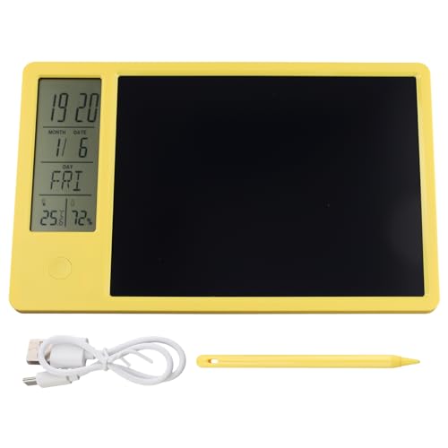 Jialouboo Multifunktionaler elektronischer Tischkalender, LCD-Handschrifttafel mit Wecker, Luftfeuchtigkeit, Temperatur, LCD-Nachrichtenbrett, B von Jialouboo