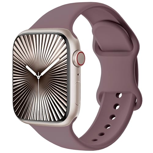 Patented Ersatzarmband Kompatibel mit Sport Apple Watch Armband 42mm 44mm 45mm 46mm 49mm,Ersatz armband Silikon Kompatibel mit iWatch SE Series 10 9 8 7 6 5 4 3 2 1 Ultra Herren Damen von Jiamus