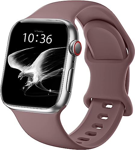 Jiamus Sport Armband Kompatibel mit Apple Watch Armband 38mm 42mm 40mm 44mm 41mm 45mm,Weiche Silikon Ersatz Armband für iWatch Series 8,7,6, 5, 4, 3, 2, 1, SE von Jiamus