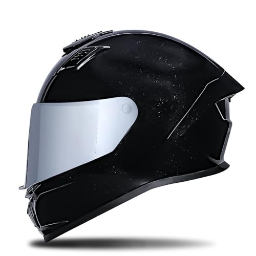 Integralhelm Mit Klappmechanismus Für Motorrad, Integriertes Doppelvisier, Für Erwachsene, Männer Und Frauen, Moped-Straßenrennen, DOT-Geprüfter Sturzhelm G,M/(53~54cm) von JianJud