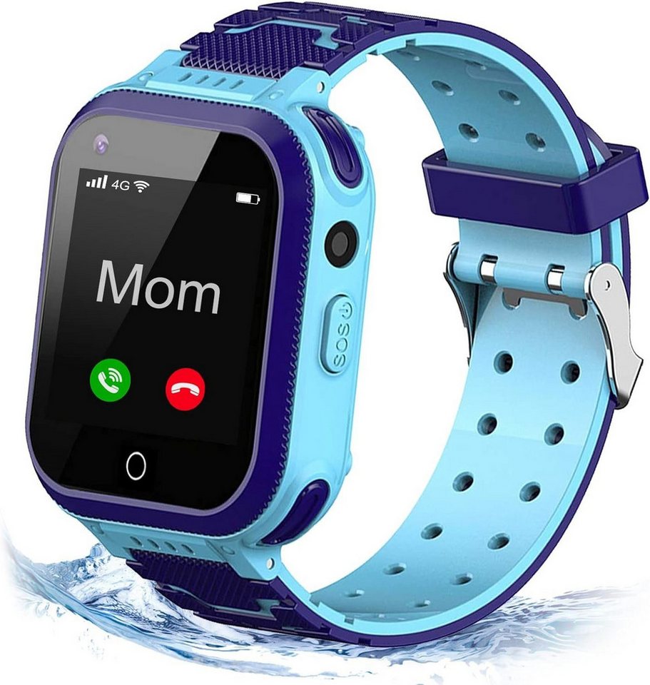 Jianyana Smartwatch (1,4 Zoll), Kinder Wasserdicht SOS-Uhr Telefon mit Wecker Taschenlampe 3-12 Jahre von Jianyana