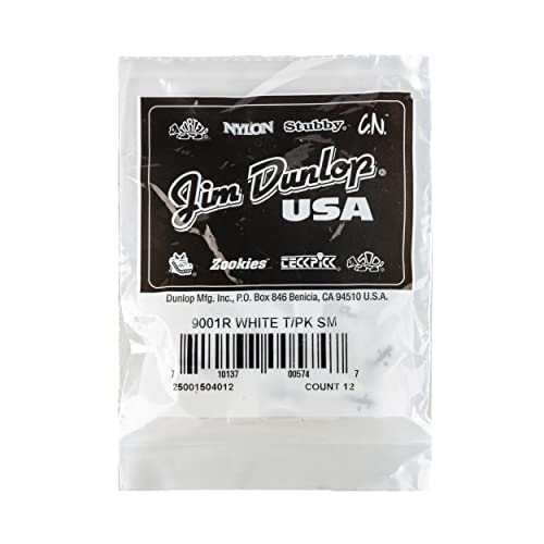 Dunlop Thumbpicks 9001R weiß - small - 12 Stück von Jim Dunlop