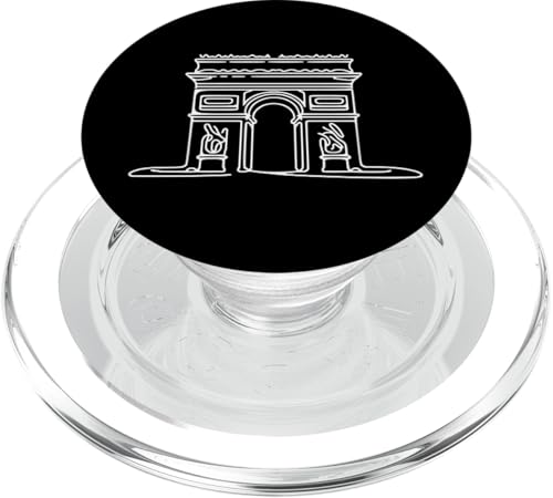 Einzeilige Kunstzeichnung Arc De Triomphe PopSockets PopGrip für MagSafe von Jimbeels