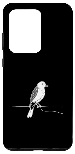 Hülle für Galaxy S20 Ultra Line Art Bird & Ornithologist Rotschopf von Jimbeels