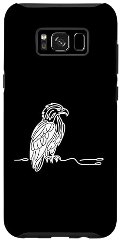 Hülle für Galaxy S8+ Line Art Vogel- und Ornithologe Afrikanischer Fischadler von Jimbeels