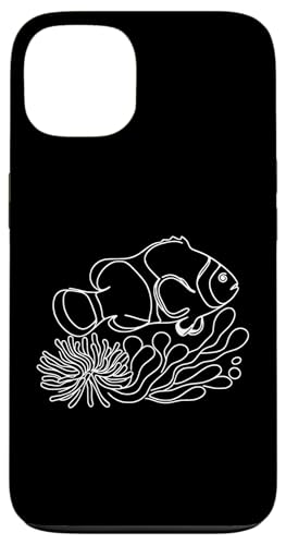 Hülle für iPhone 13 Line Art Fisch Aquarist & Ichthyologe Clownfisch von Jimbeels