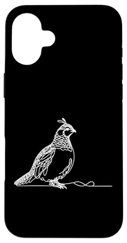 Hülle für iPhone 16 Plus Line Art Vogel & Ornithologist Ruffed Grouse von Jimbeels