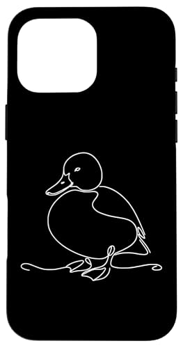 Hülle für iPhone 16 Pro Max Line Art Vogel- und Ornithologe Ruddy Duck von Jimbeels