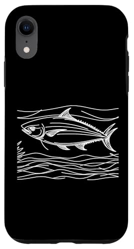 Hülle für iPhone XR Line Art Fish & Ichthyologe Bonito von Jimbeels