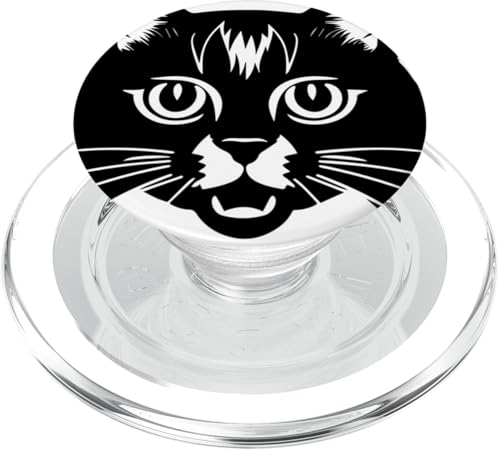 Lustige Katze Silhouette freche lustige Katzen PopSockets PopGrip für MagSafe von Jimbeels